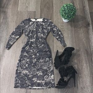ANN TAYLOR Fitted Snakeskin Pattern Dress!